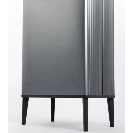 Pattumiera Keter 54L Grigio Perlato Apertura Push per Cucina con Gambe