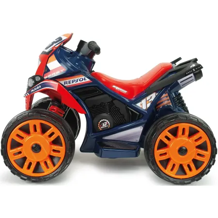 Quad Elettrico per Bambini Rosso Blu Repsol 12V Ruote Antiscivolo