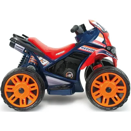 Quad Elettrico per Bambini Rosso Blu Repsol 12V Ruote Antiscivolo