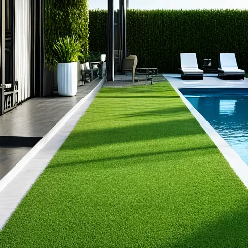 Prato Sintetico 5x2 m Drenante 40 mm Verde Effetto Erba UV Resistente