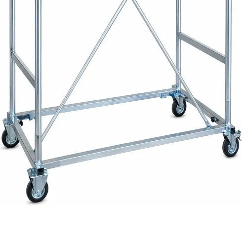 Trabattello Ponteggio Acciaio Piano Parapetto Stabilizzatori 820 cm