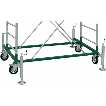 Trabattello Ponteggio Professionale h380 cm Piano con Botola Parapetto