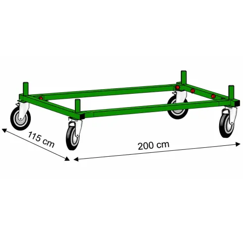 Trabattello Ponteggio Professionale h380 cm Piano con Botola Parapetto