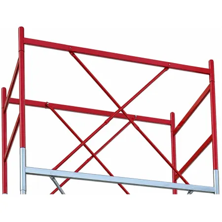 Trabattello Ponteggio Professionale con Botola Parapetto Aste h710 cm