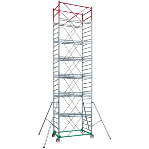 Trabattello Ponteggio Professionale con Botola Parapetto Aste h950 cm
