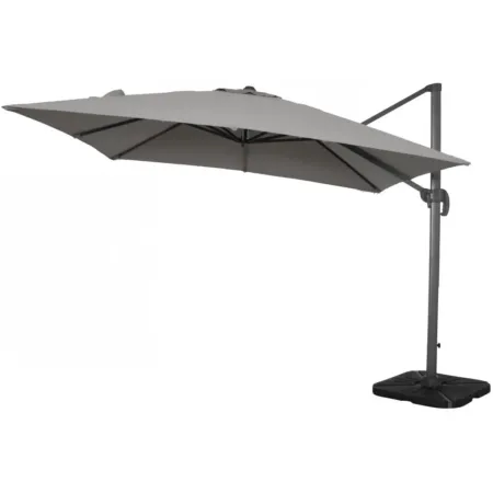 Ombrellone Rettangolare 3x4 m Palo Laterale Grigio Antracite Girevole