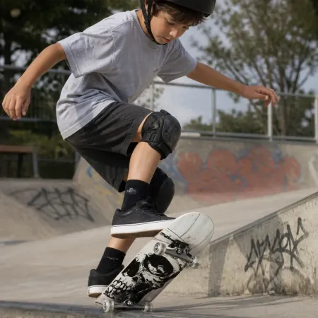 Skateboard 79x20 Scheletro Bianco Acero 9 Strati Truck Alluminio ABEC5