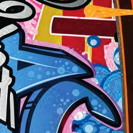 Skateboard 79x20 Acero 7 Strati con Cuscinetti ABEC7 Street Graffiti