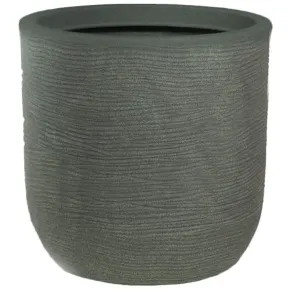 Vaso in Resina Verde 35x34 Resistente Raggi UV Materiale Riciclabile