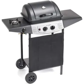 Barbecue a Gas Ompagrill 2+1 Fuochi 98x43x100cm Fornello Laterale