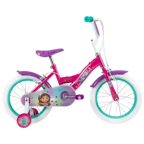 Bicicletta per Bambini 16" con Rotelle Gabby's Dollhouse Rosa a Sfera 2