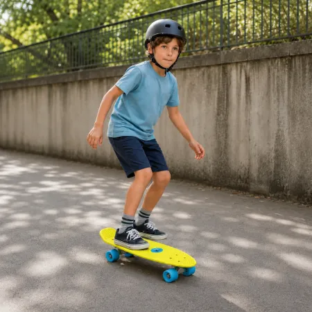 Skateboard 57x15 Giallo con Cuscinetti ABEC7 in Polipropilene