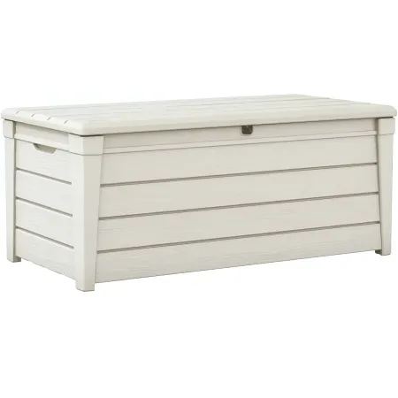 Baule Keter Cassapanca Bianco Multiuso Contenitore Giardino Plastica Terrazzo | BricoShop24