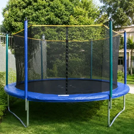 Trampolino Elastico 366 cm per Bambini Adulti Rete Sicurezza Esterno