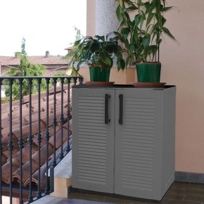 armadio da giardino con tetto piano - mobile per esterno, mobiletto per  esterno, mobile da esterno