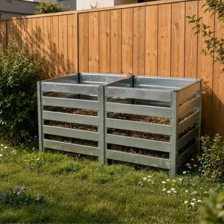 Modulo Estensione Compostiera da Giardino 704L in Acciaio 91x91x85cm