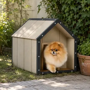 Cuccia per Cani in Legno 10 mm Piccola Taglia 74x45x58 cm LP SmartSide 2