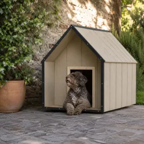 Cuccia per Cani in Legno 10 mm Taglia Grande 116x77x94 cm LP SmartSide 2