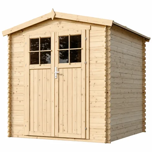 Casetta da Giardino 2x2 m Legno 19 mm Serratura Tetto Impermeabile