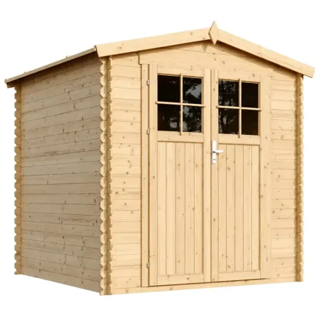 Casetta da Giardino 2x2 m Legno 19 mm Pavimento Serratura Impermeabile