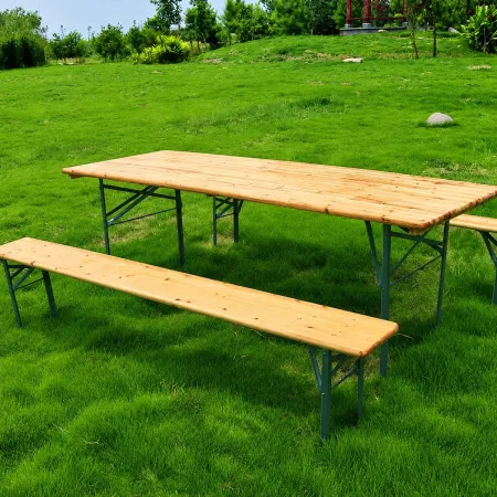 Tavolo e Panche Birreria 200x70 cm per Feste e Sagre