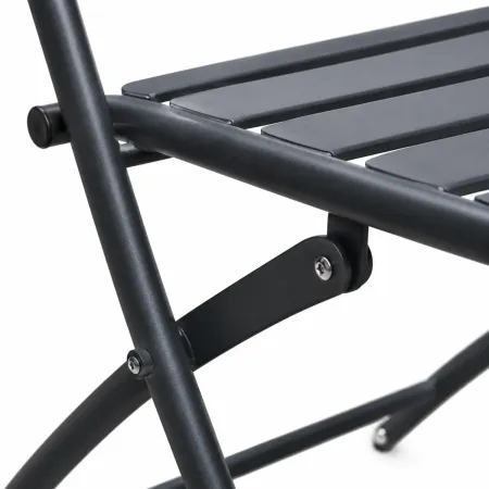 Set da Pranzo Tavolo con 2 Sedie Pieghevoli Acciaio da Giardino Esterno Balcone | BrcioShop24