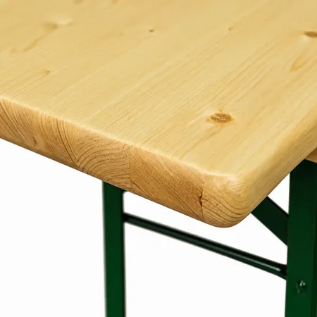 Set Birreria 220x80 in Legno Tavolo 2 Panche Gambe Richiudibili da Sagre Feste | BricoShop24