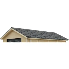 Tegole Bituminose Beaver Grigio Copertura Tetto Casetta 4x3 da Giardino 2