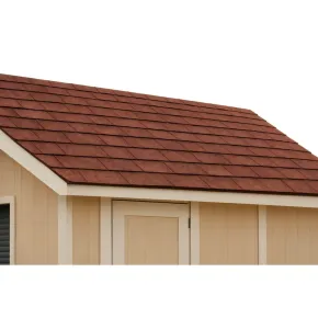 Tegole Bituminose Rettangolari Rosso Copertura Casetta Giardino 4x3 2