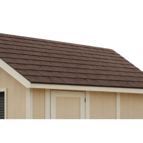 Tegole Bituminose Rettangolari Marrone Copertura Casetta Giardino 4x3