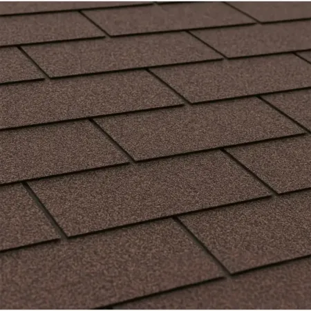 Tegole Bituminose Rettangolari Marrone Copertura Casetta Giardino 4x3