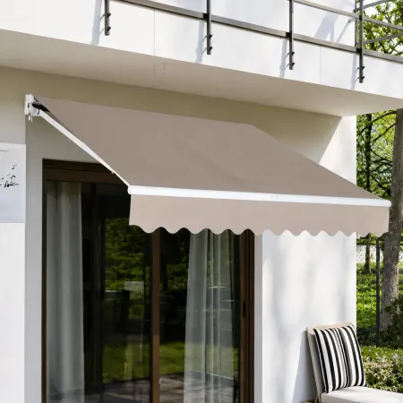 Tenda da Sole Bracci Retrattili 295x200 cm con Motore Tortora