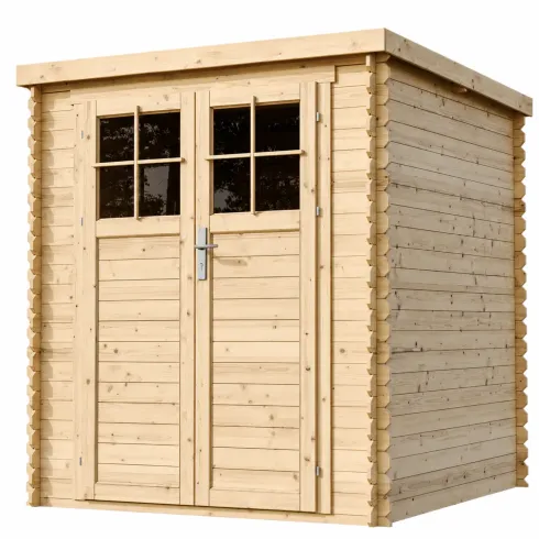 Casetta da Giardino in Legno 2x2 19 mm Pavimento Porta con Serratura
