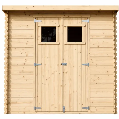 Casetta da Giardino in Legno 235x130 cm Porte Finestrate 19 mm
