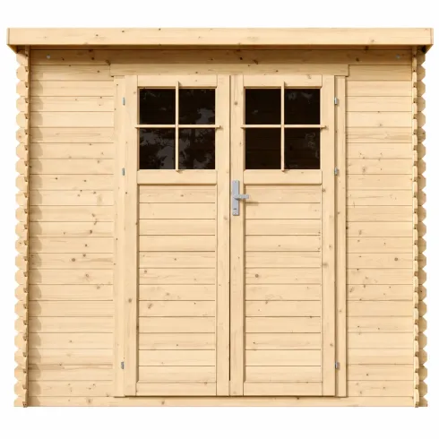 Casetta da Giardino in Legno 235x130 Pavimento Porta con Serratura
