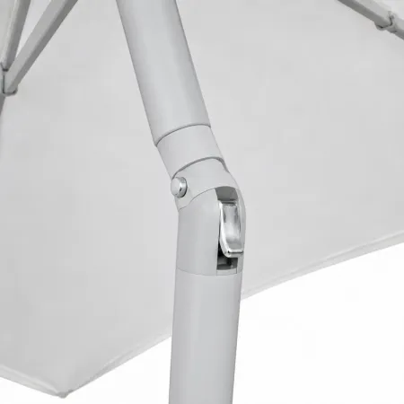 Ombrellone Bianco 3 Mt da Giardino Rotondo Palo Centrale Balcone Girevole