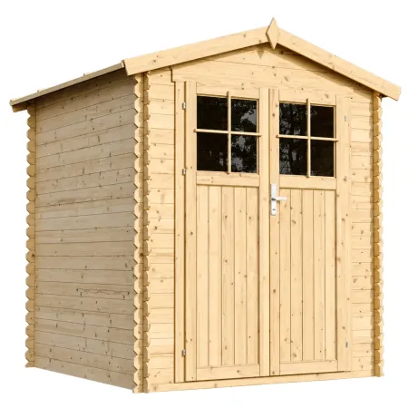 Casetta da Giardino in Legno 180x180 Pavimento Porta con Serratura