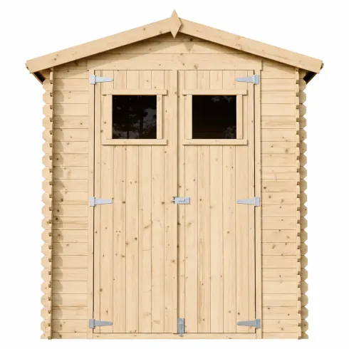 Casetta da Giardino 180x180 in Legno 19mm Porta con Finestra