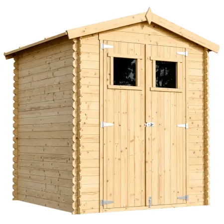 Casetta da Giardino 180x180 Legno 19mm Pavimento Porta con Finestra