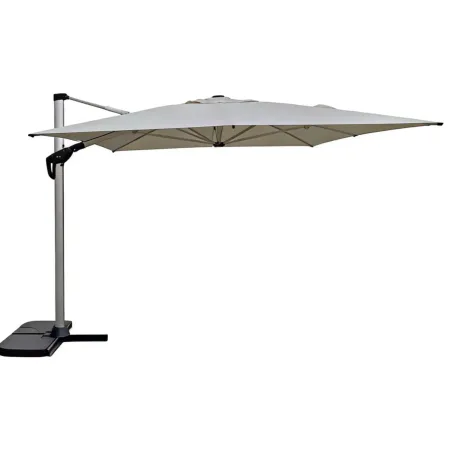 Ombrellone da Giardino Palo Laterale 3x4 m in Alluminio Beige Girevole
