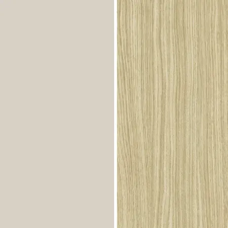 Vetrina Mobile da Soggiorno 3 Ante Beige Rovere Vetro Moderna 5 Ripiani