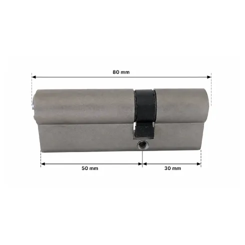 Cilindro Europeo 80 mm 50/30 con 5 Chiavi e Chiave Cantiere