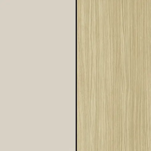 Parete Soggiorno Attrezzata Porta TV Vetrina Libreria Beige Rovere