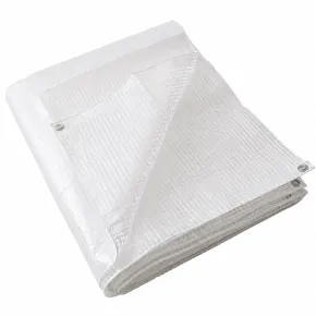 Copertura Telo Occhiellato PE Bianco 3x5 m Impermeabile Lavabile