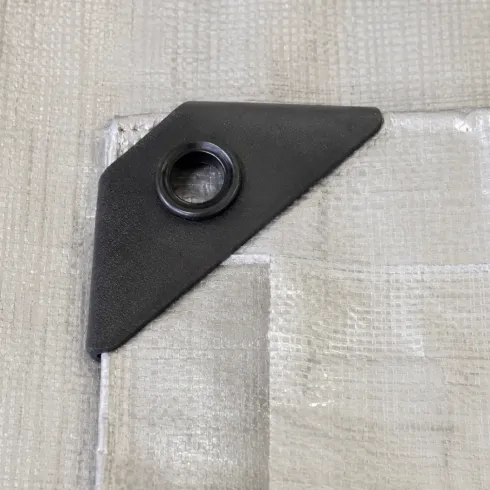 Copertura Telo Rinforzato Occhiellato Grigio 6x10m 200g/m2 Lavabile