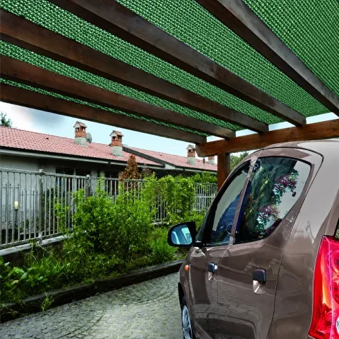 Rete Ombreggiante per Giardino Recinzione 4x10 m Verde Asole Integrate