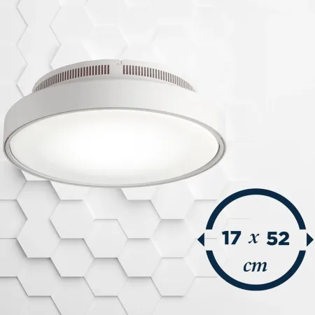 Ventilatore Plafoniera LED 48 W Zephir Luce Regolabile con Telecomando