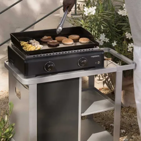 Barbecue a Gas Campignaz Plancha da Tavolo 2 Bruciatori 6kW Acciaio