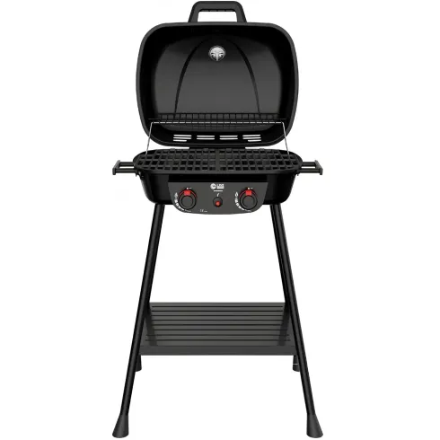 Barbecue da Esterno a Gas Griglia in Ghisa 2 Fuochi 5kW Acciaio Inox