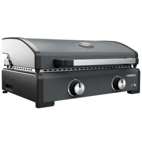 Barbecue Gas Plancha da Tavolo Campignaz 2 Fuochi 6kW Piastra in Ghisa